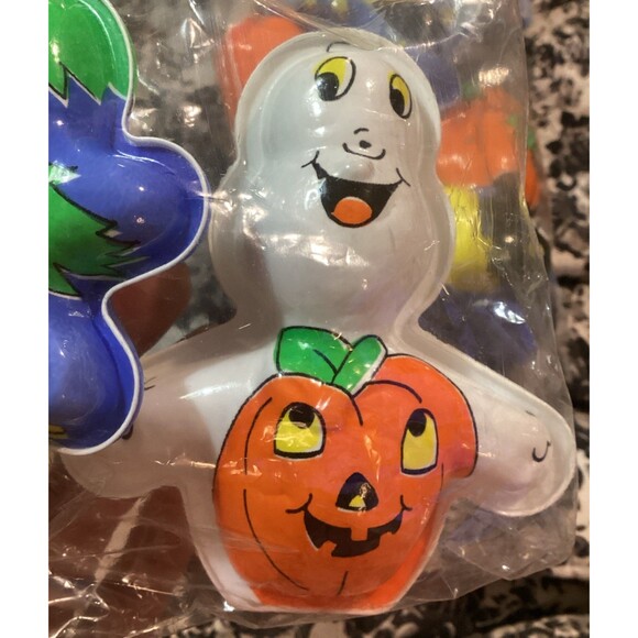 VINTAGE Ullman Halloween Fillable Plastic Party Favors Treat Boxes 2 Sealed Sets - Picture 5 of 16